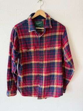 Woolrich | Classic Lumberjack Plaid Button-Up Shirt Jacket | Small